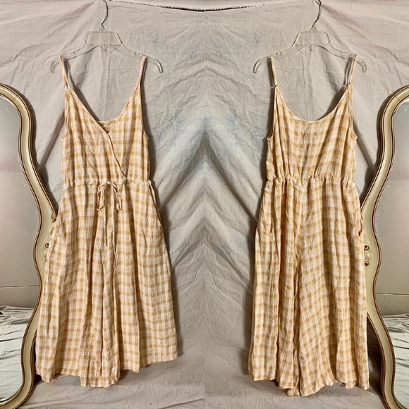 Priced to Sell - Christy Dawn Yellow and White Plaid Jumpsuit - Picture 11 of 12